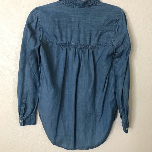 Denim button down top - Picture 4 of 4